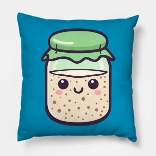 Kawaii Sourdough Starter Pillow