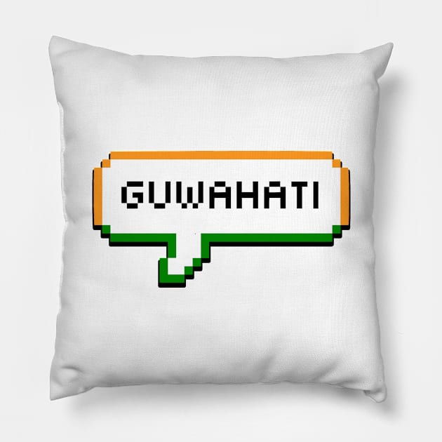 Guwahati India Bubble Pillow by xesed
