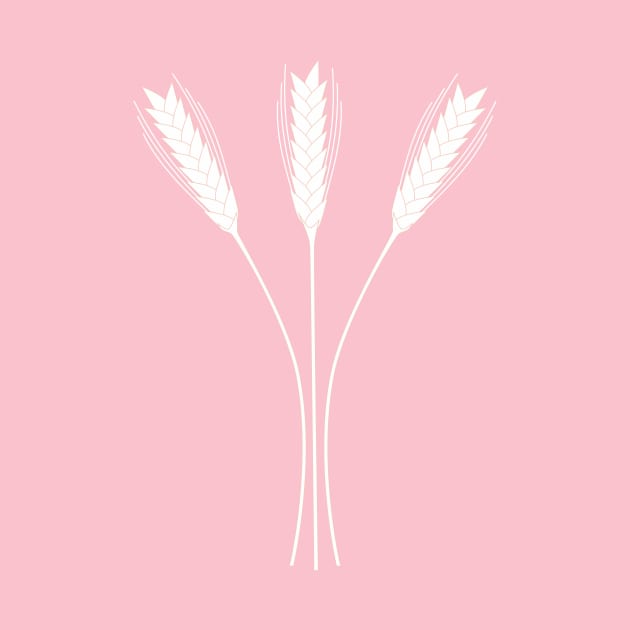 Wheat Field (Graze Pink) by Cascade Patterns