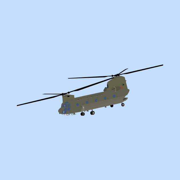 Military CH-47 Chinook Helicopter by NorseTech