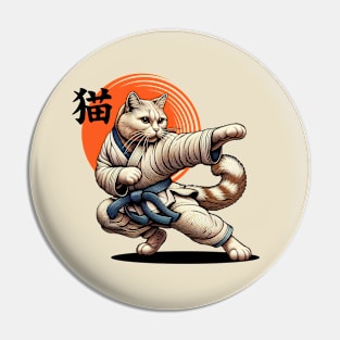 The Karate Cat Pin