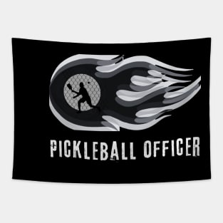 pickleball player officer team officer police, Army Navy Airforce  Group team players Tapestry