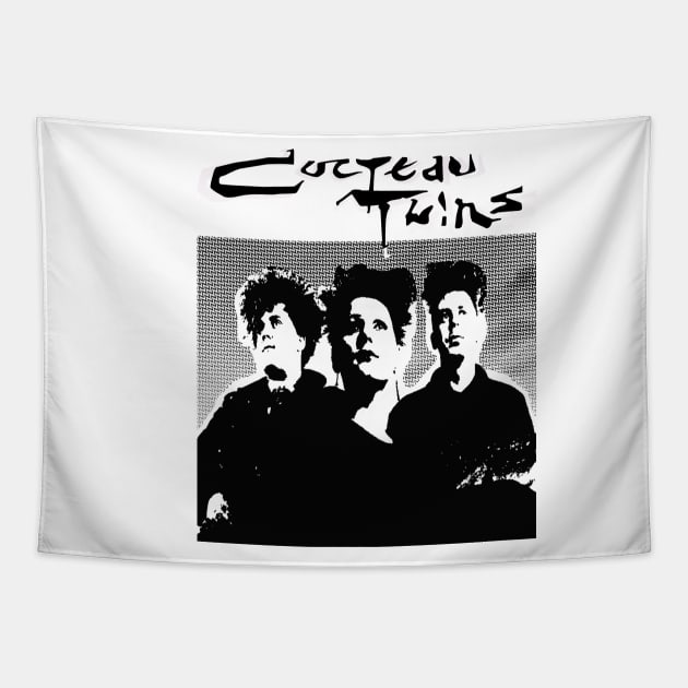 Silhouette Cocteau Twins Tapestry by Twrinkle