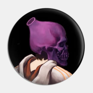 Purple Skull Punk Pin