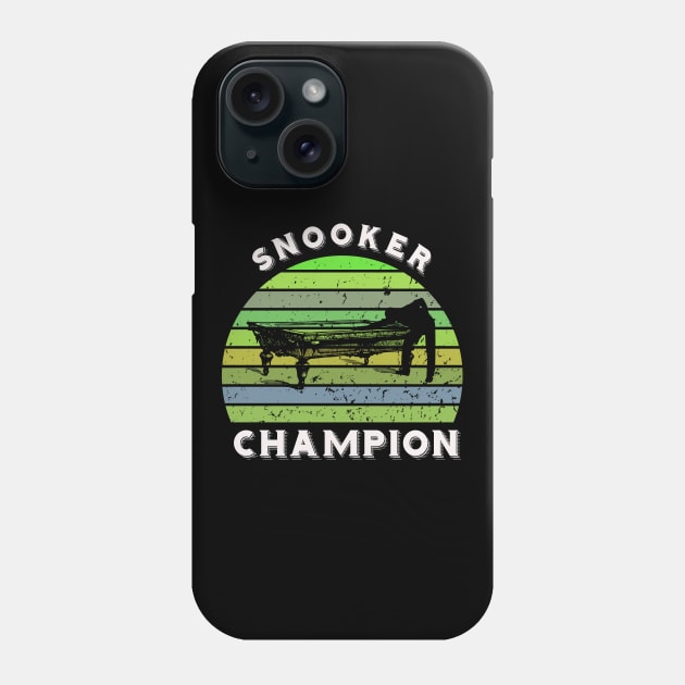 Snooker champion - retro sunset billiards Phone Case by BB Funny Store