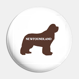 newfoundland name silhouette brown Pin