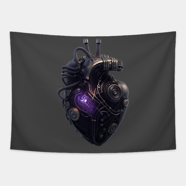 Cyborg Heart 4 Tapestry by apsi