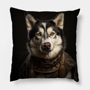 Cowboy Dog - Siberian Huskie Pillow