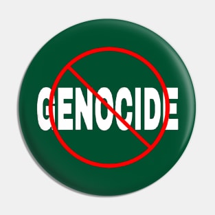 🚫 GENOCIDE - Sticker - Double-sided Pin