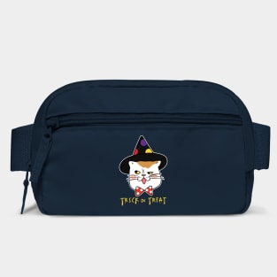 Trick or Treat Cat Face Funny Halloween costume T Shirt Bag