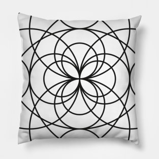 "Kaleidoscope Line" Mandala Pillow