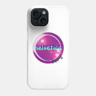 helvetica sample for cool designers Phone Case