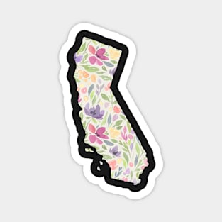 California Silhouette Florals Magnet