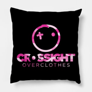 Crossight Overclothes - Pink Camo Logo Pillow