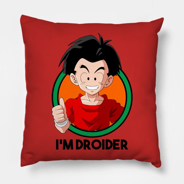 I'M DROIDER Pillow by Sylphid