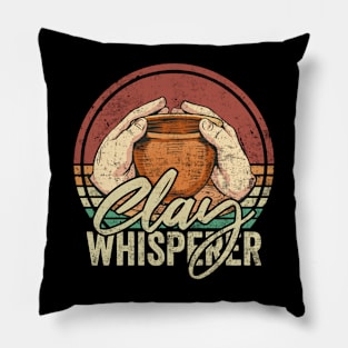 Clay Whisperer Pottery Lover Pillow