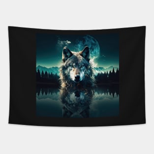 Wolf Spiritual Animal Tapestry