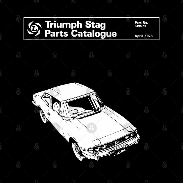 TRIUMPH STAG - catalogue cover by Throwback Motors