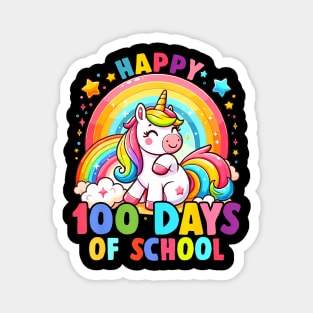 Happy 100Th Day Of School Unicorn 100 Days Of School Teacher Magnet