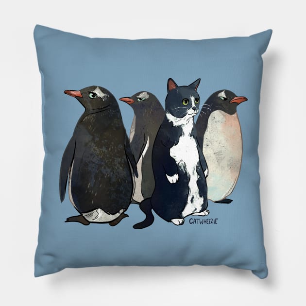 Imposter Pillow by Catwheezie