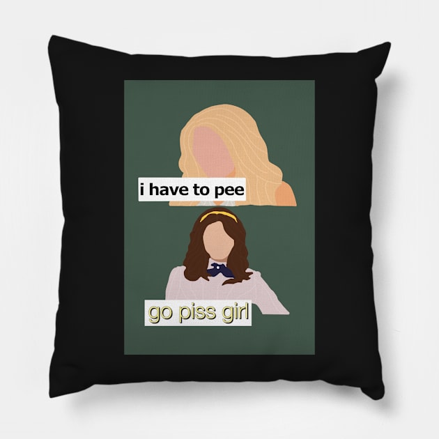 go piss girl Pillow by sagesharp