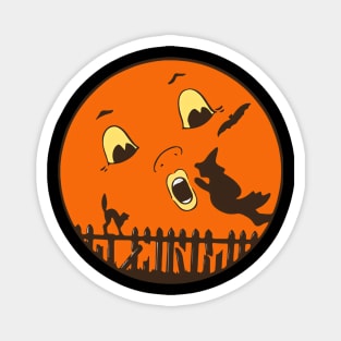 Trick Or treat Silhouettes Halloween Magnet