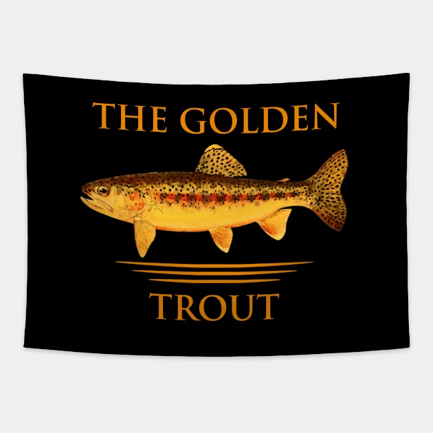 The Golden Trout of  Soda Creek Tapestry by GraphGeek