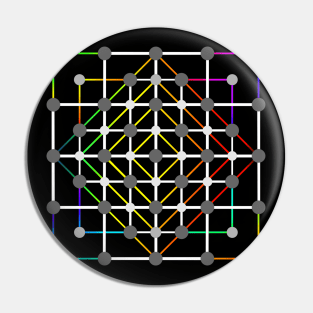 Spiritual Geometry / Points and Squares Pin