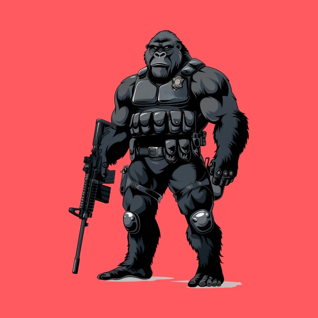 military gorilla by javierparra