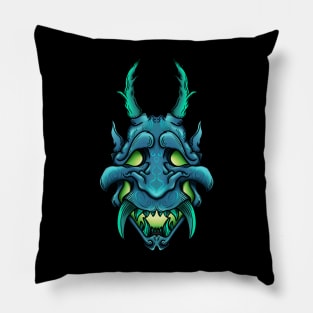 aquamarine demon Pillow