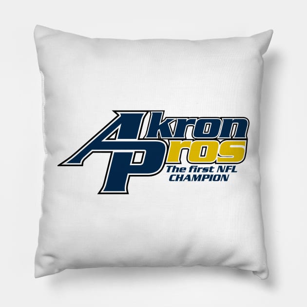 Akron Pros Modernized Wordmark Pillow by DarthBrooks