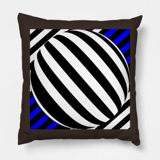 A striped globe Pillow