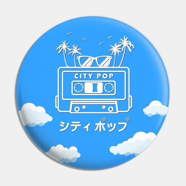 City Pop Summer theme [Blue] Pin by Dashu