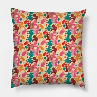 Squirrel Pattern Pillow