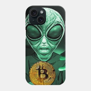 Alien Bitcoin Collectors Mars Invasion Sci-fi Phone Case