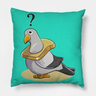 pigeon with bread Pillow