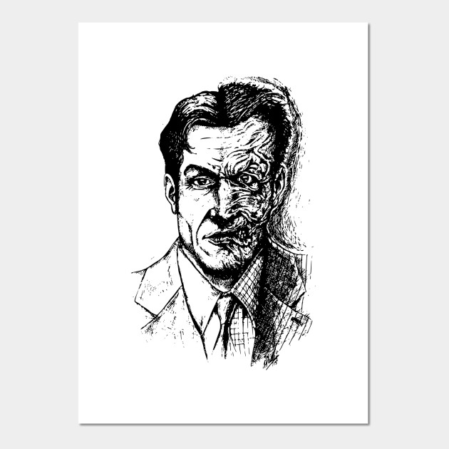 Two Face Two Face Affiche Et Impression D Art Teepublic Fr,Pixel Size Of Facebook Profile Picture