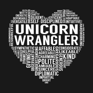 Unicorn Wrangler Heart T-Shirt