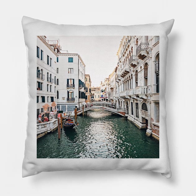 Two Days in Venice Pillow by ArtoTee