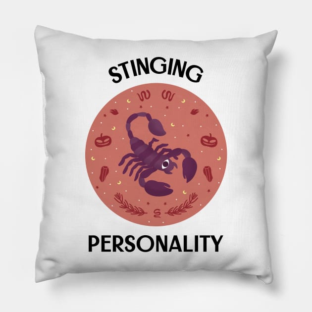 Stinging Personality Pillow by dgutpro87