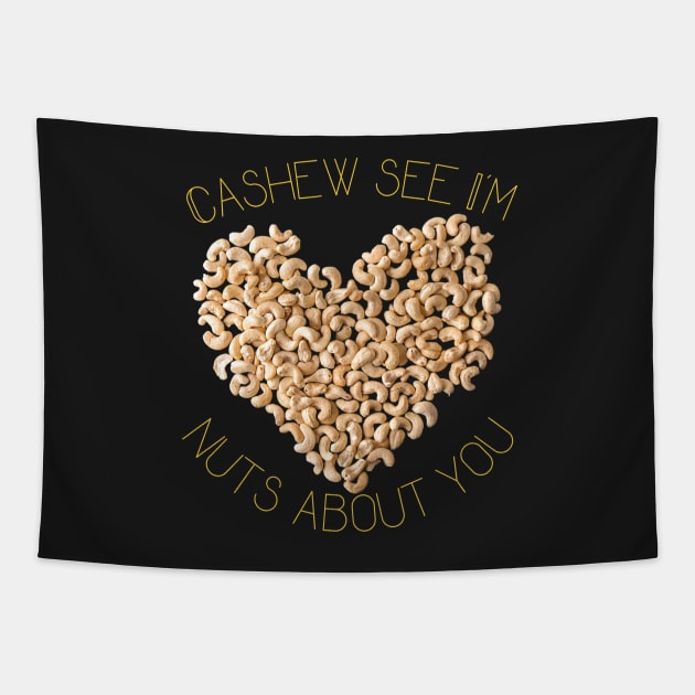 Cashew See I'm Nuts About You Tapestry by leBoosh-Designs