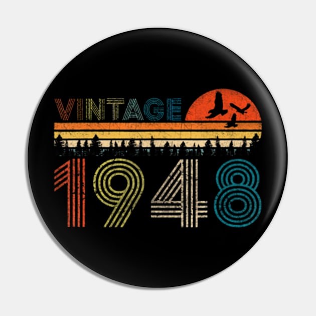 Vintage 1948 75 Years Old 75th Birthday Pin by Daysy1