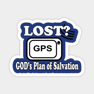 Jesus T-Shirts Lost? Use GPS God's Plan of Salvation Magnet