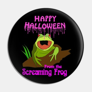 Happy Halloween from the Screaming Frog - Art Zoo Pin