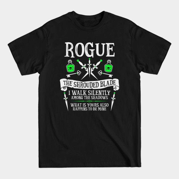 Rogue, Dungeons & Dragons - The Shrouded Blade - Dungeons And Dragons - T-Shirt