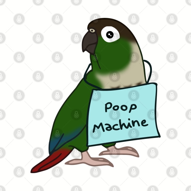 Poop Machine Green cheeked conure by FandomizedRose