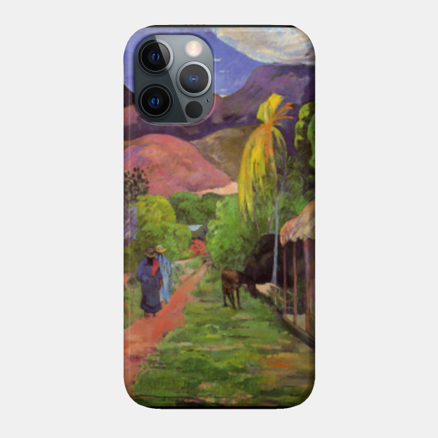 'Rue de Tahiti' - Paul Gauguin - Paul Gauguin Tahiti Art - Phone Case