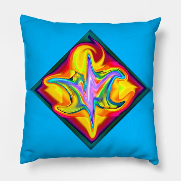 Pattern 11D03, transparent background Pillow by kensor