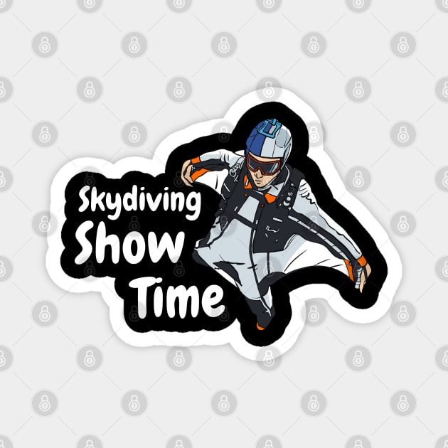 skydiving show time Magnet by ibra4work