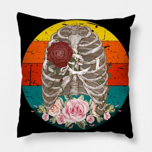 Retro skeleton Pillow